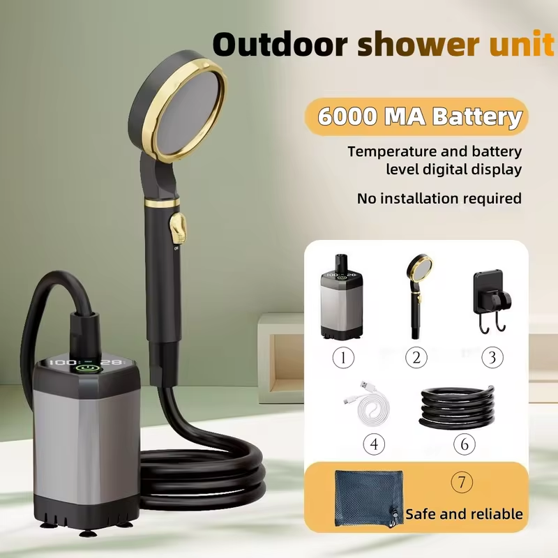 Outdoor Camping Shower - Portable outdoor electric shower unit camping