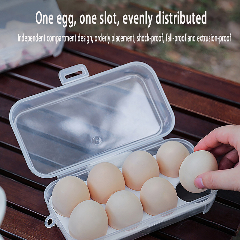 Outdoor Camping Stores - 3/4/8 Grids Egg Holder Container For
