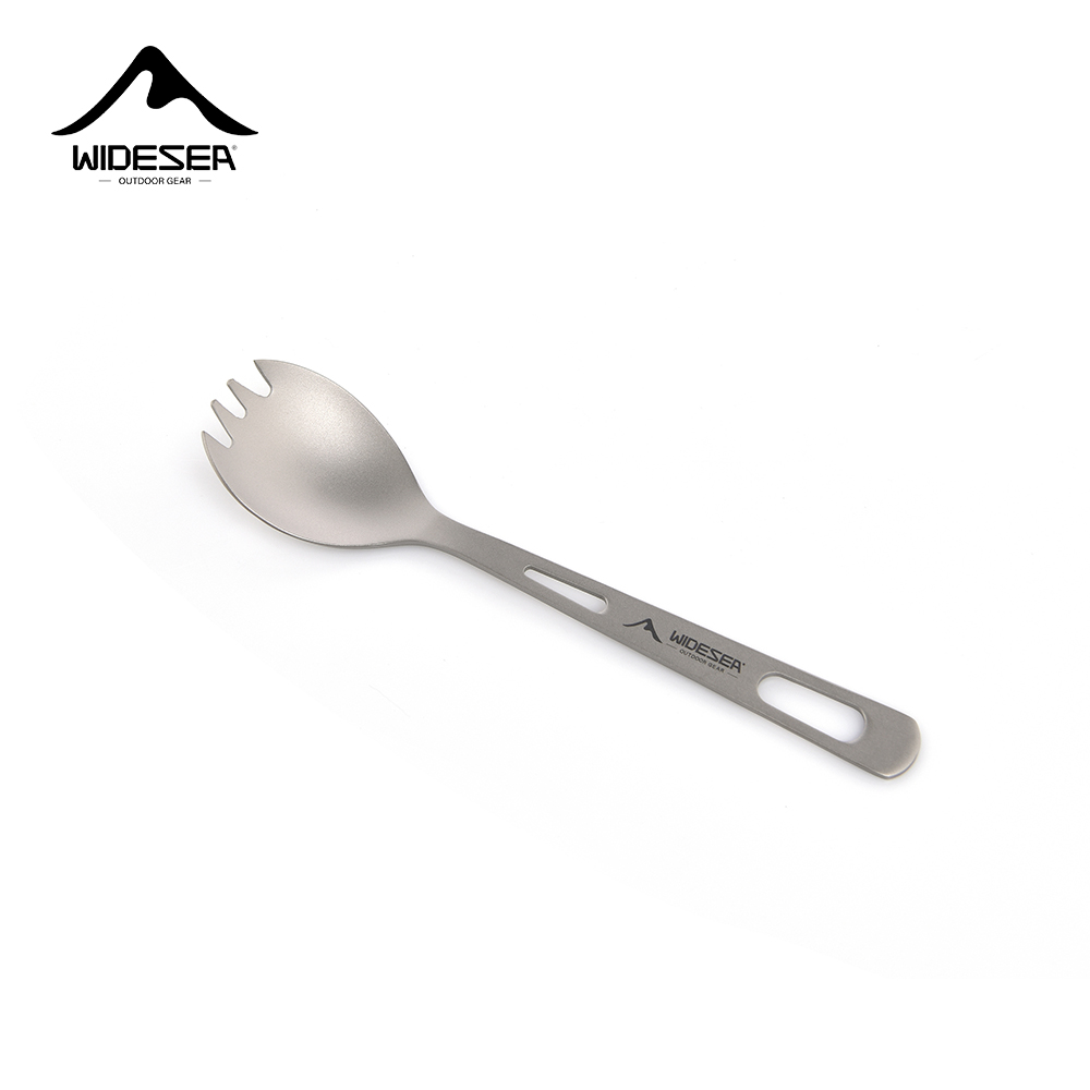 Outdoor Camping Cooking Equipment - Widesea Camping Cooking Set Spork Titanium