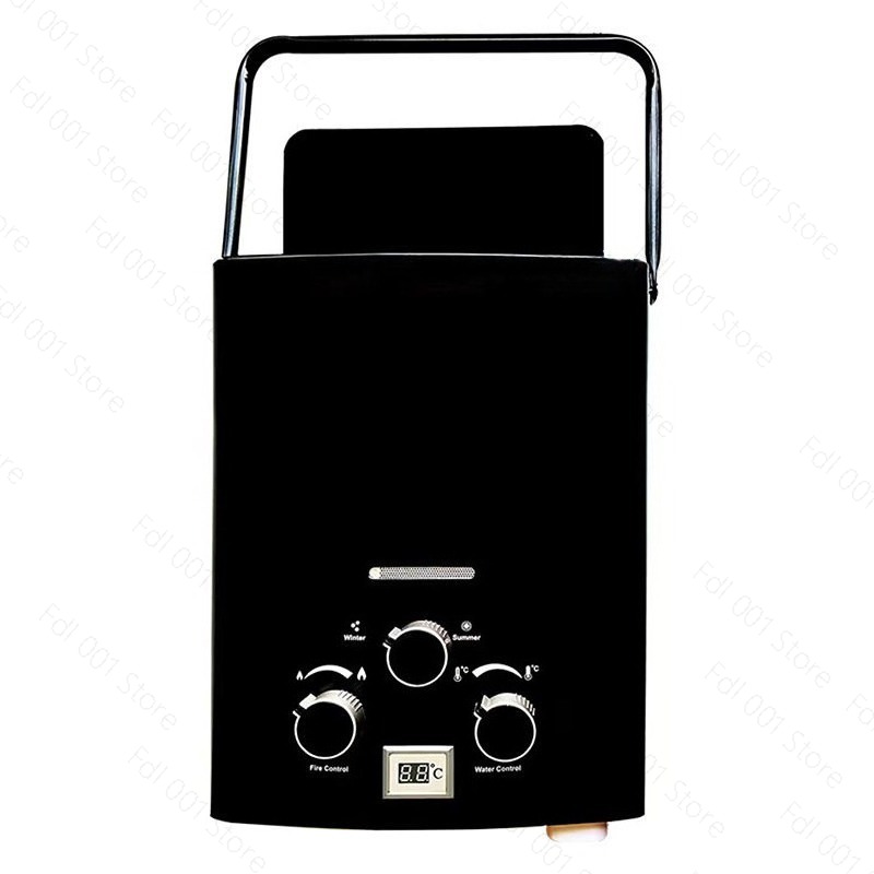Outdoor Camping Shower - 6L Portable Tankless Gas Water Heater