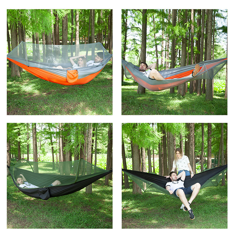 Outdoor Camping Mosquito Net - Fully Automatic Speed Open Hammock With