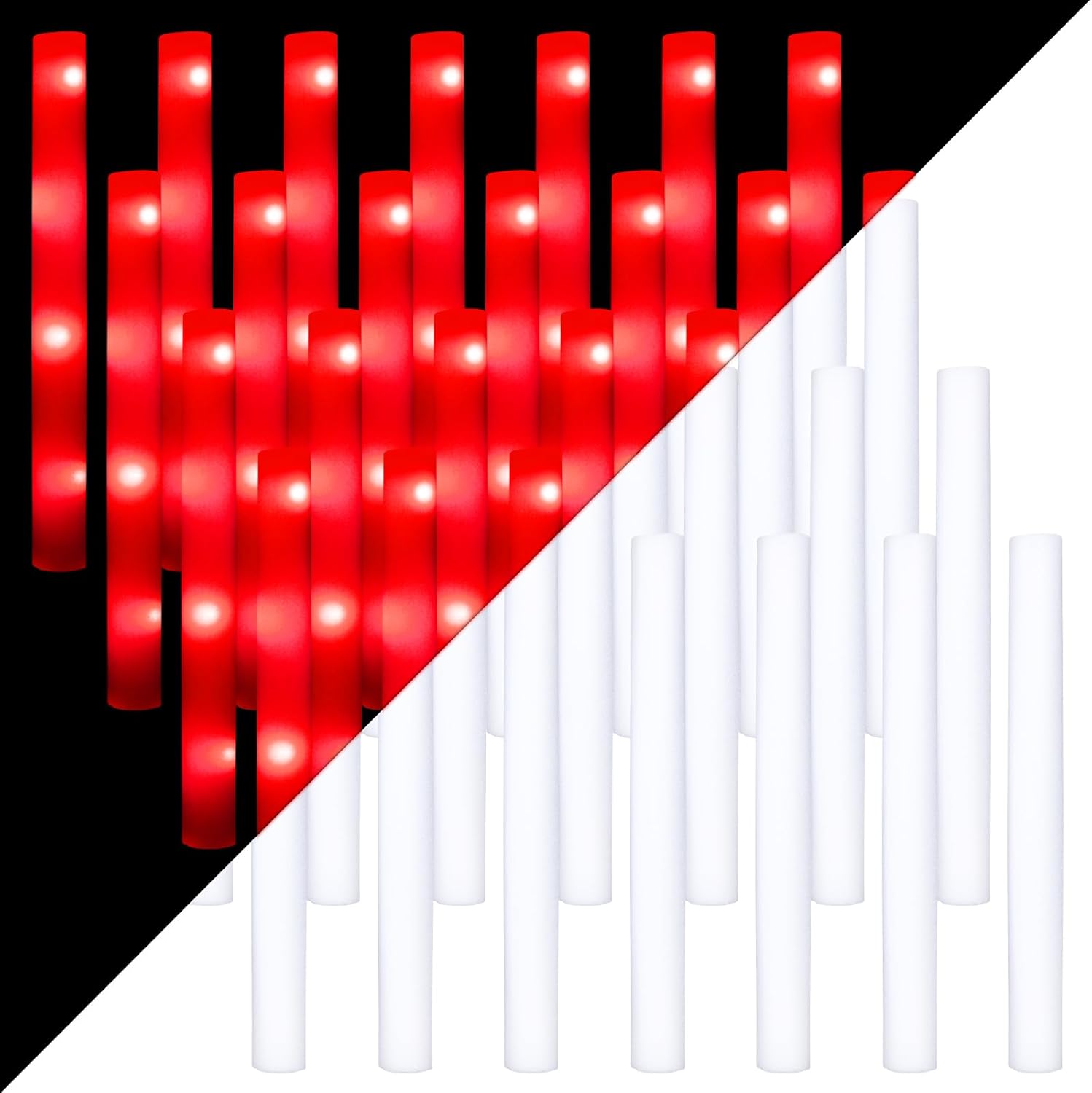 Glow Sticks Survival - 20/30pcs LED Glow Cheer Sticks Red