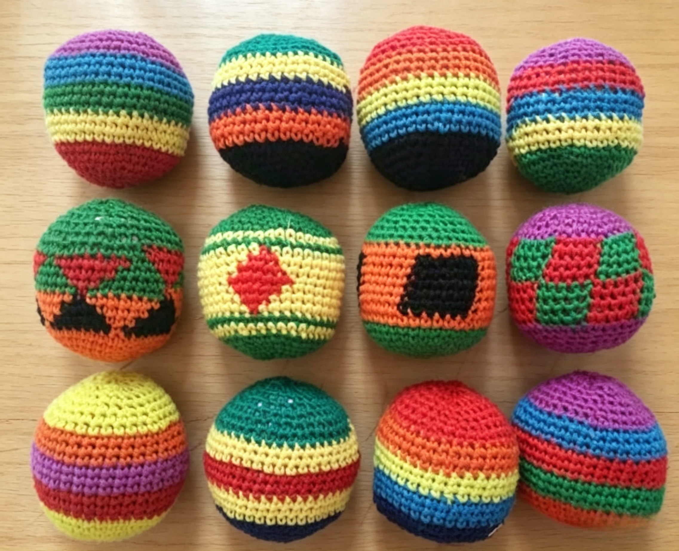 Outdoor Camping For Kids - Soft Handmade Sacks for Footbag Juggling