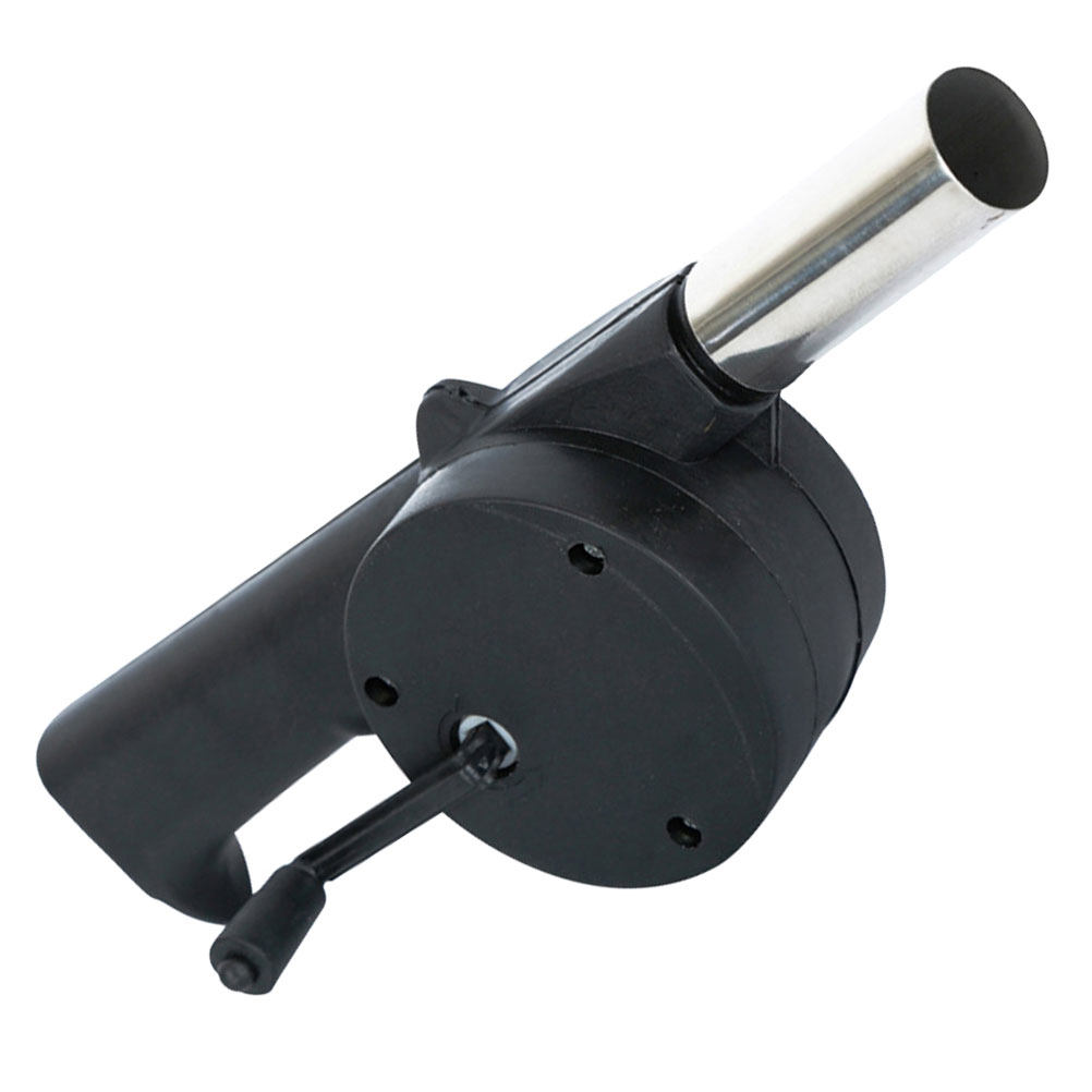 Outdoor Camping Cooking Equipment - Hand Crank Black Manual Bbq Fan