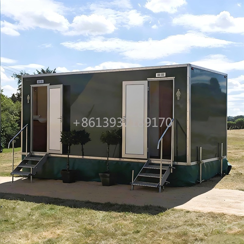 Mobile Toilet Trailer with Bas - Outdoor Camping Shower 评论和价格