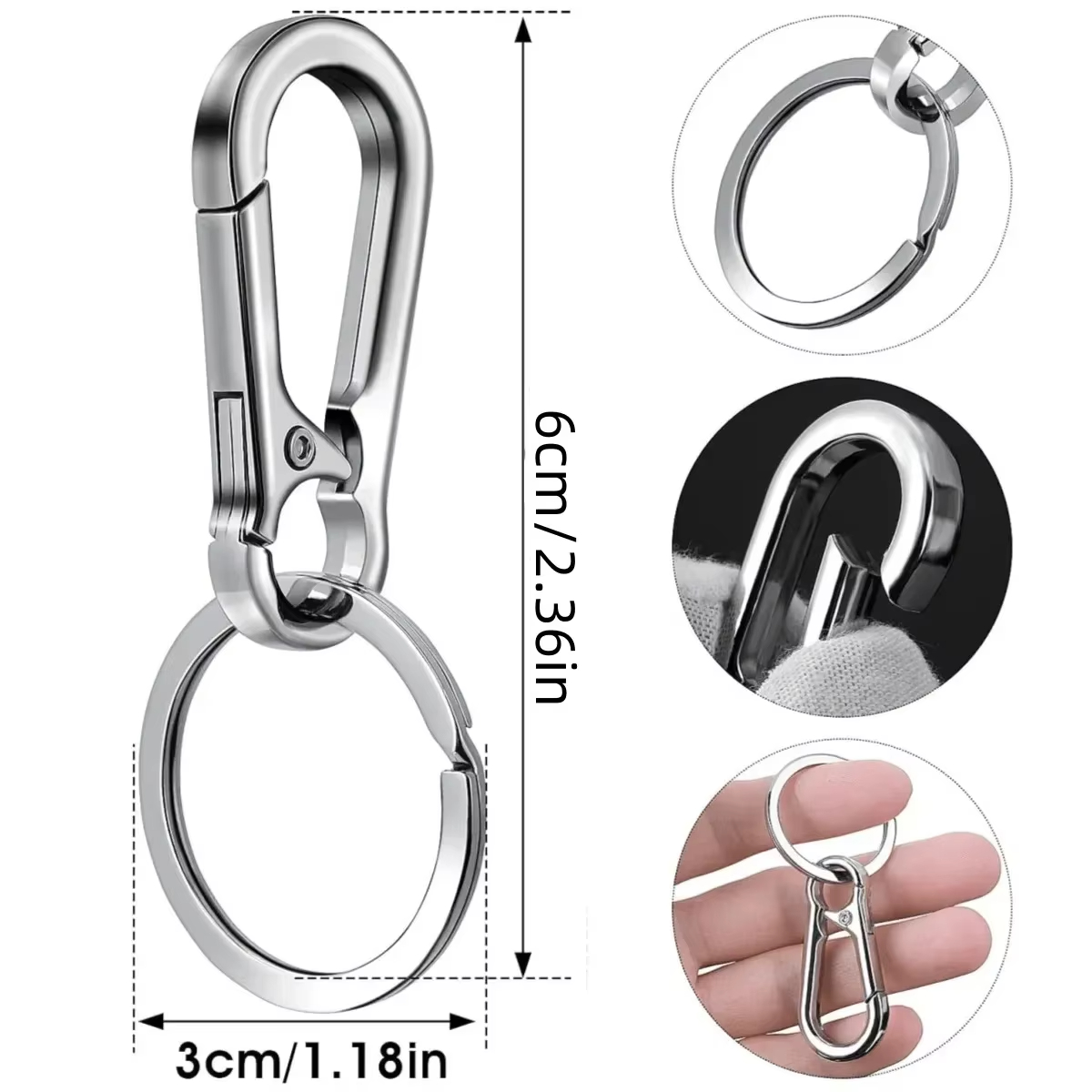Key Holder Metal Carabiner Cli - Outdoor Camping Stores 评论和价格