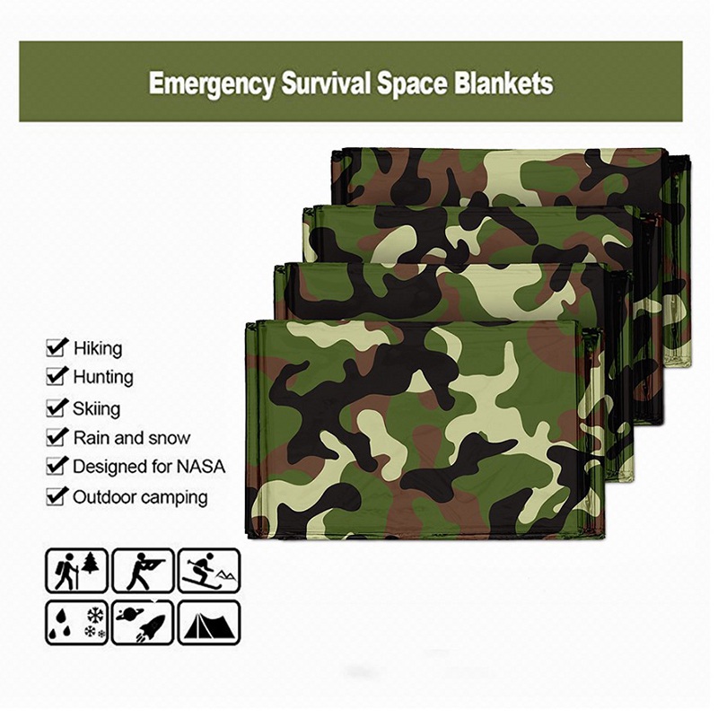 1pcs Emergency Thermal Blanket - Camping Rain Poncho 评论和价格
