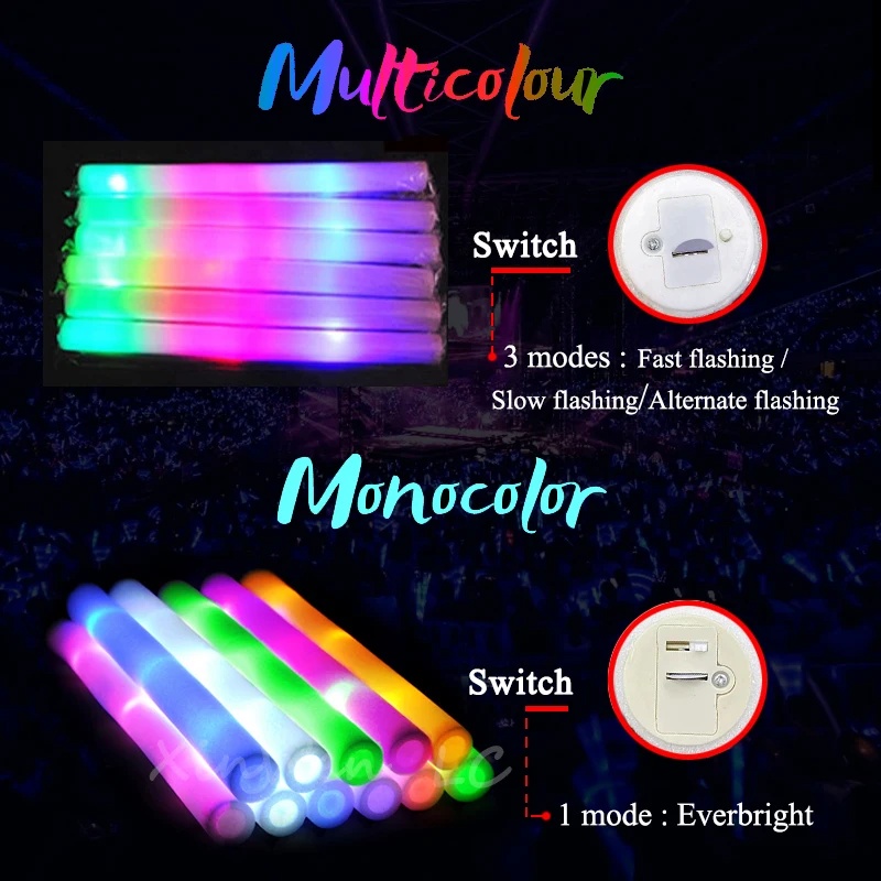 1/15/30Pcs Colourful Flashing  - Glow Sticks Survival 评论和价格
