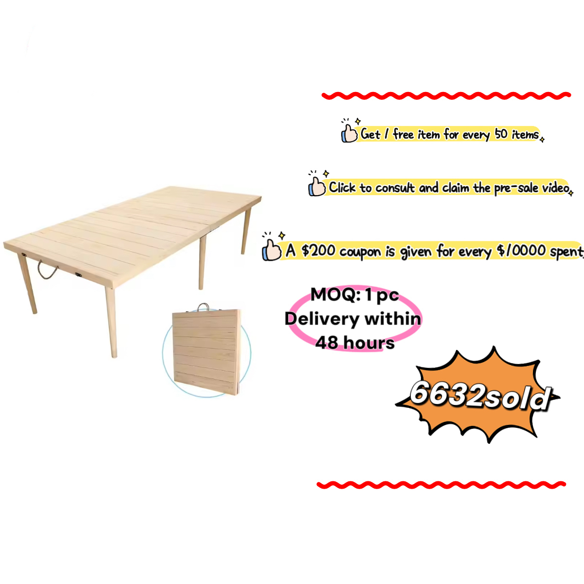Boho Style Portable Pine Picni - Outdoor Camping Decor Ideas 评论和价格
