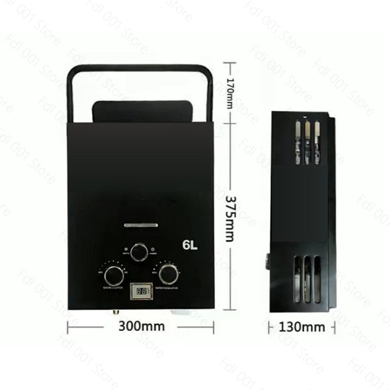 6L Portable Tankless Gas Water - Outdoor Camping Shower 评论和价格