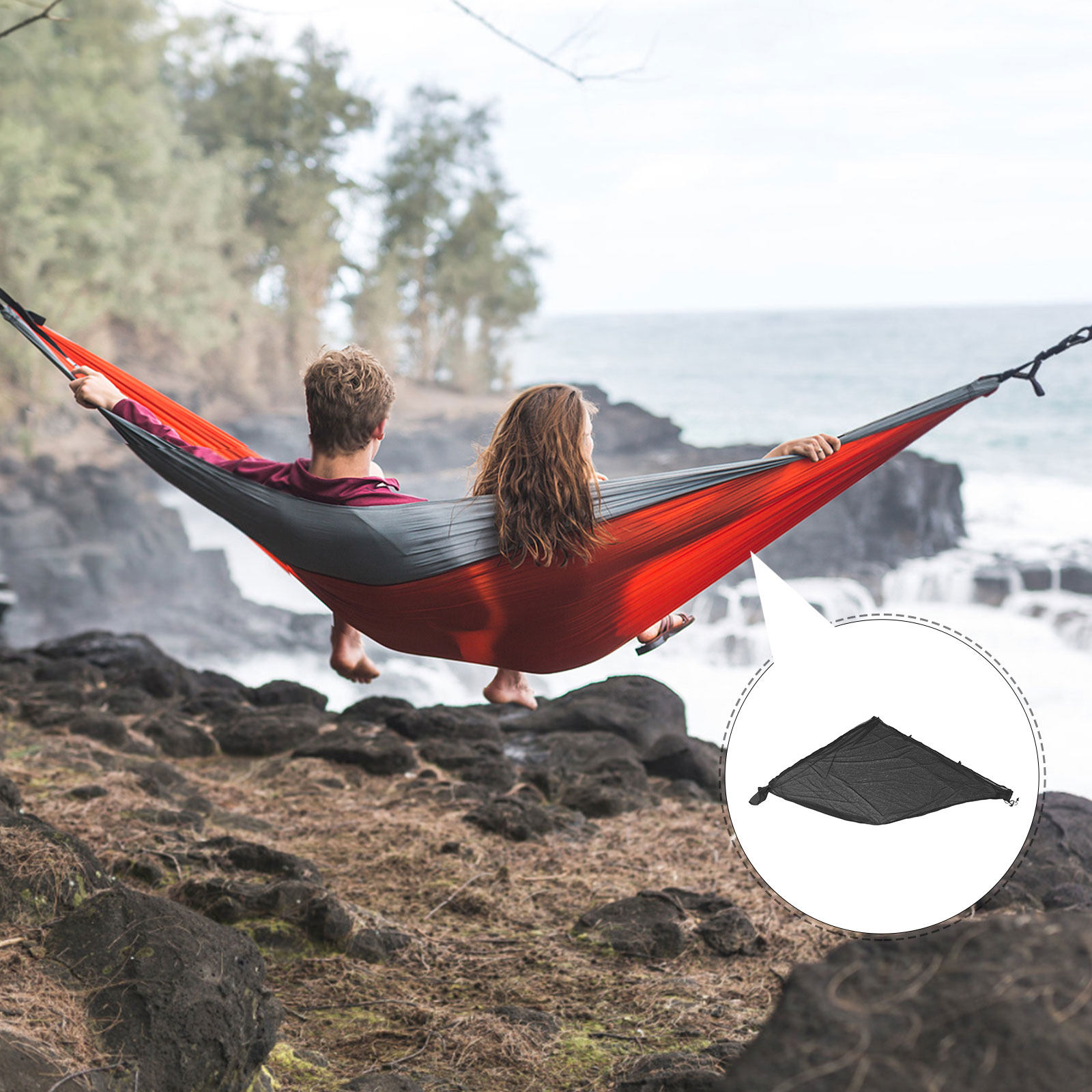 Camping Hammock Black Bed Net  - Outdoor Camping Mosquito Net 评论和价格