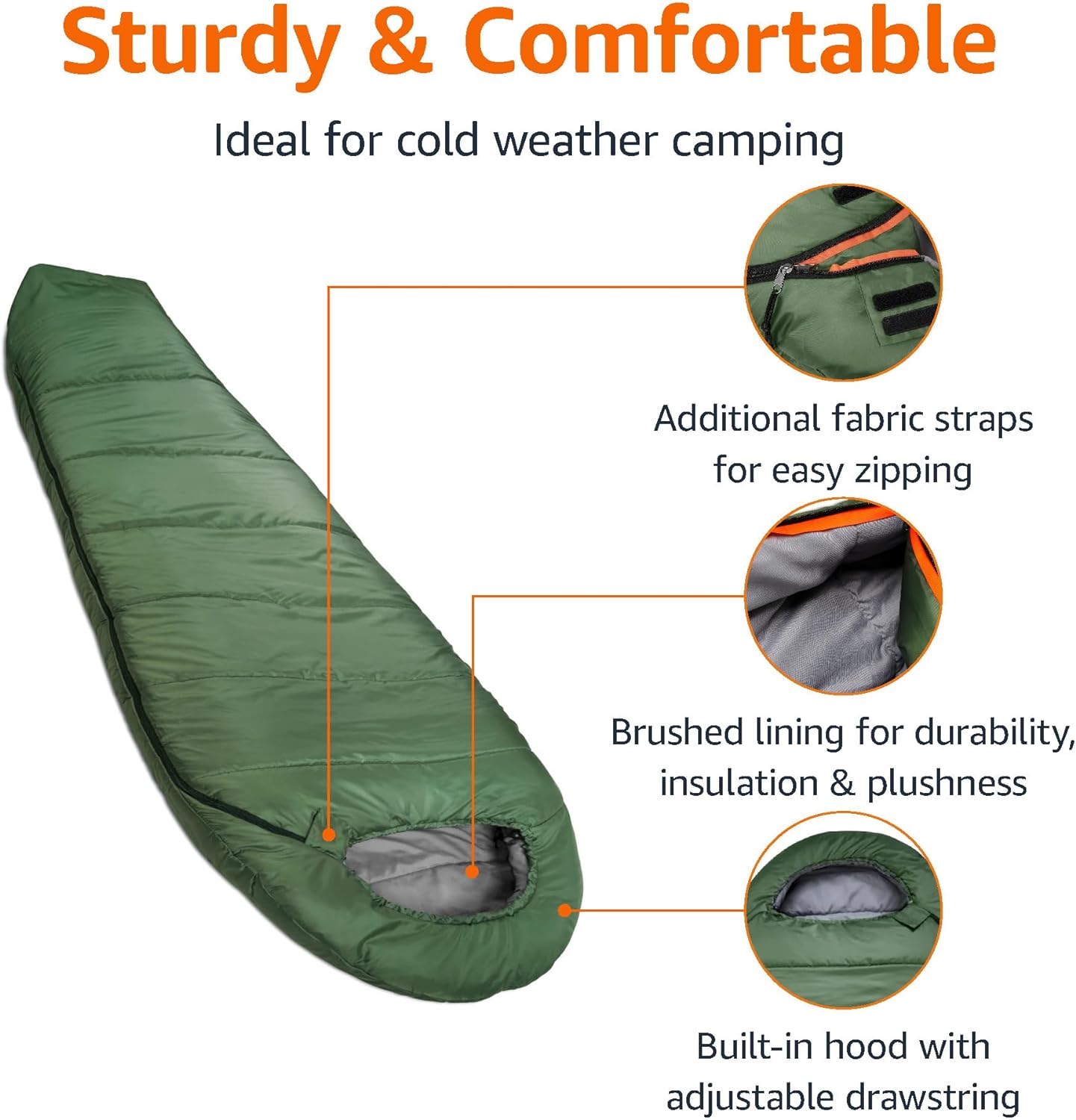 ！@Mummy Sleeping Bag Lightweig - Outdoor Camping For Kids 评论和价格