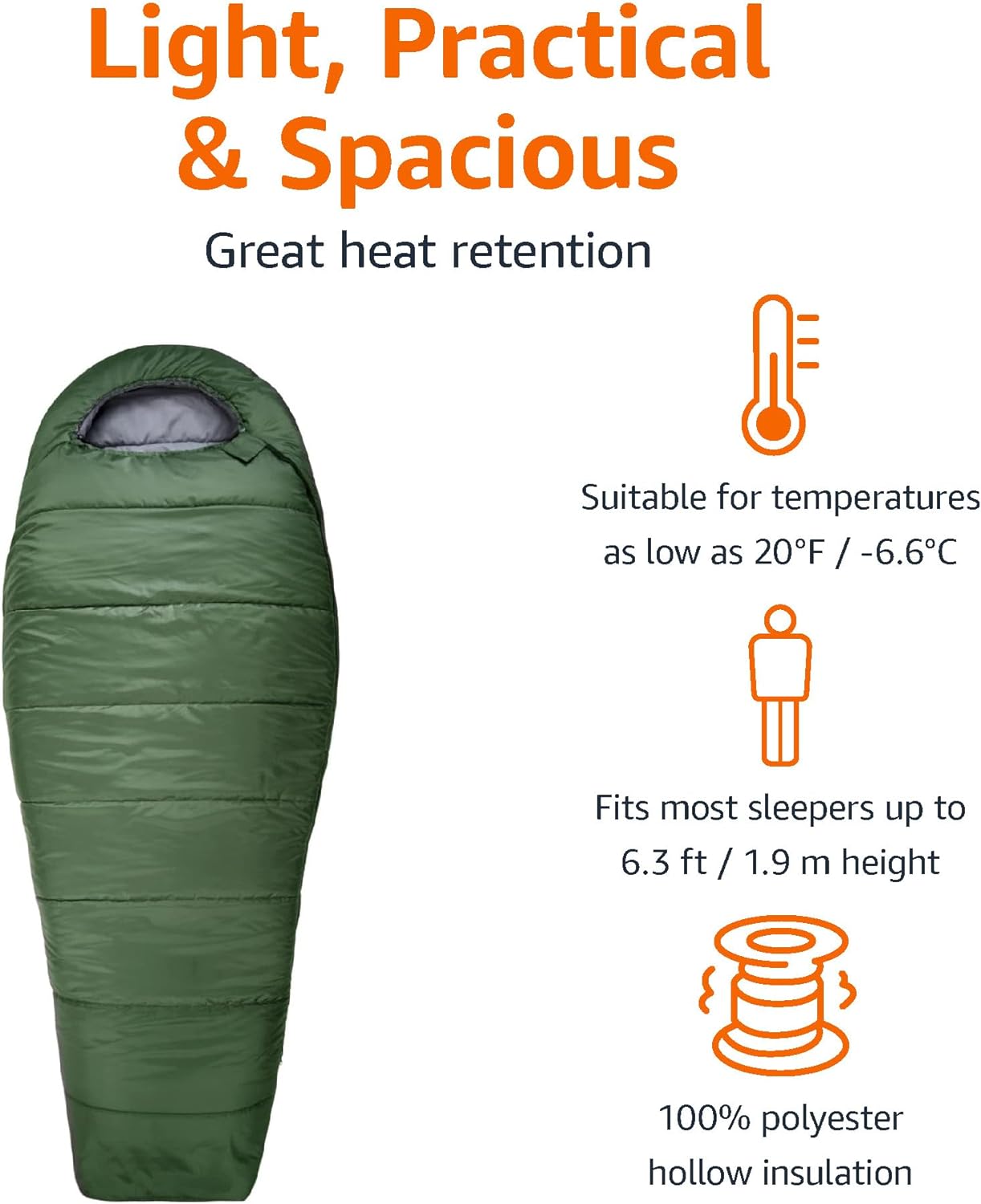 ！@Mummy Sleeping Bag Lightweig - Outdoor Camping For Kids 评论和价格