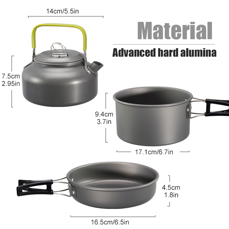 WESTTUNE Camping Cookware Kit  - Outdoor Camping Cooking Equipment 评论和价格