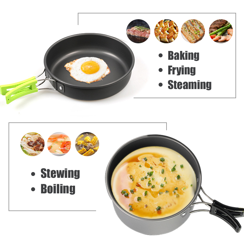 WESTTUNE Camping Cookware Kit  - Outdoor Camping Cooking Equipment 评论和价格