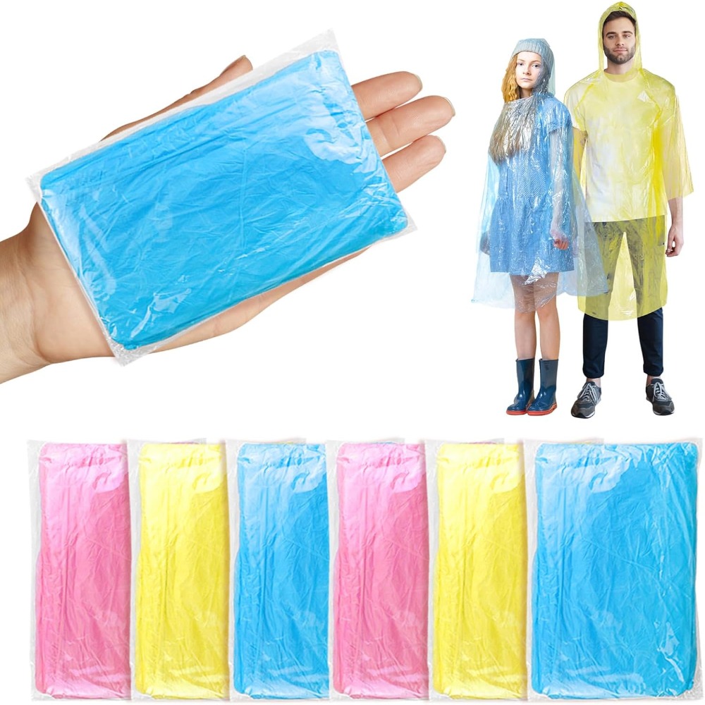 twoworld 30 Pcs Disposable Rai - Camping Rain Poncho 评论和价格