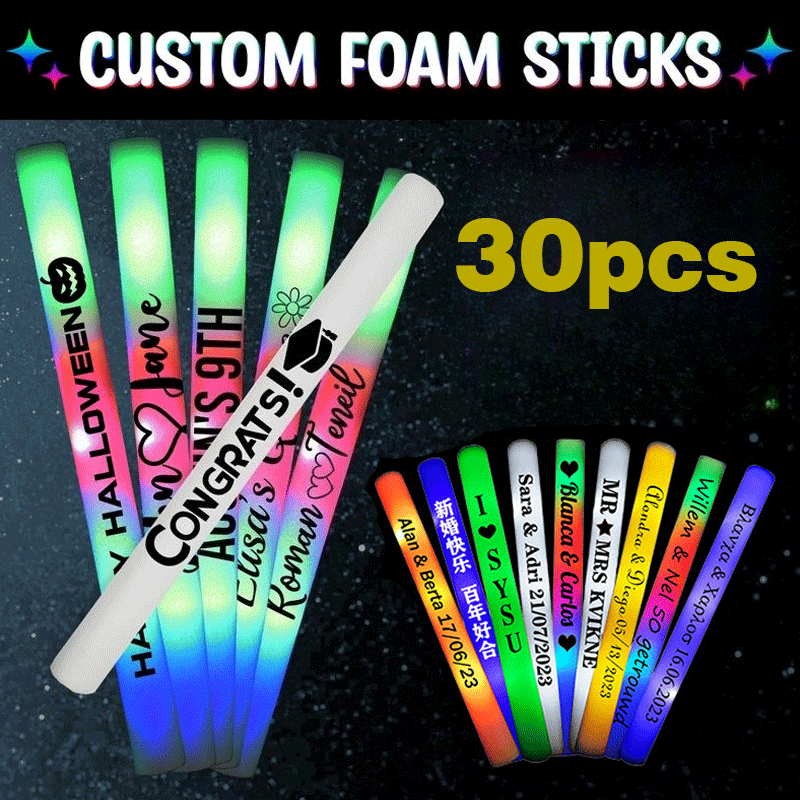 30pcs Customizable LED Glow St - Glow Sticks Survival 评论和价格