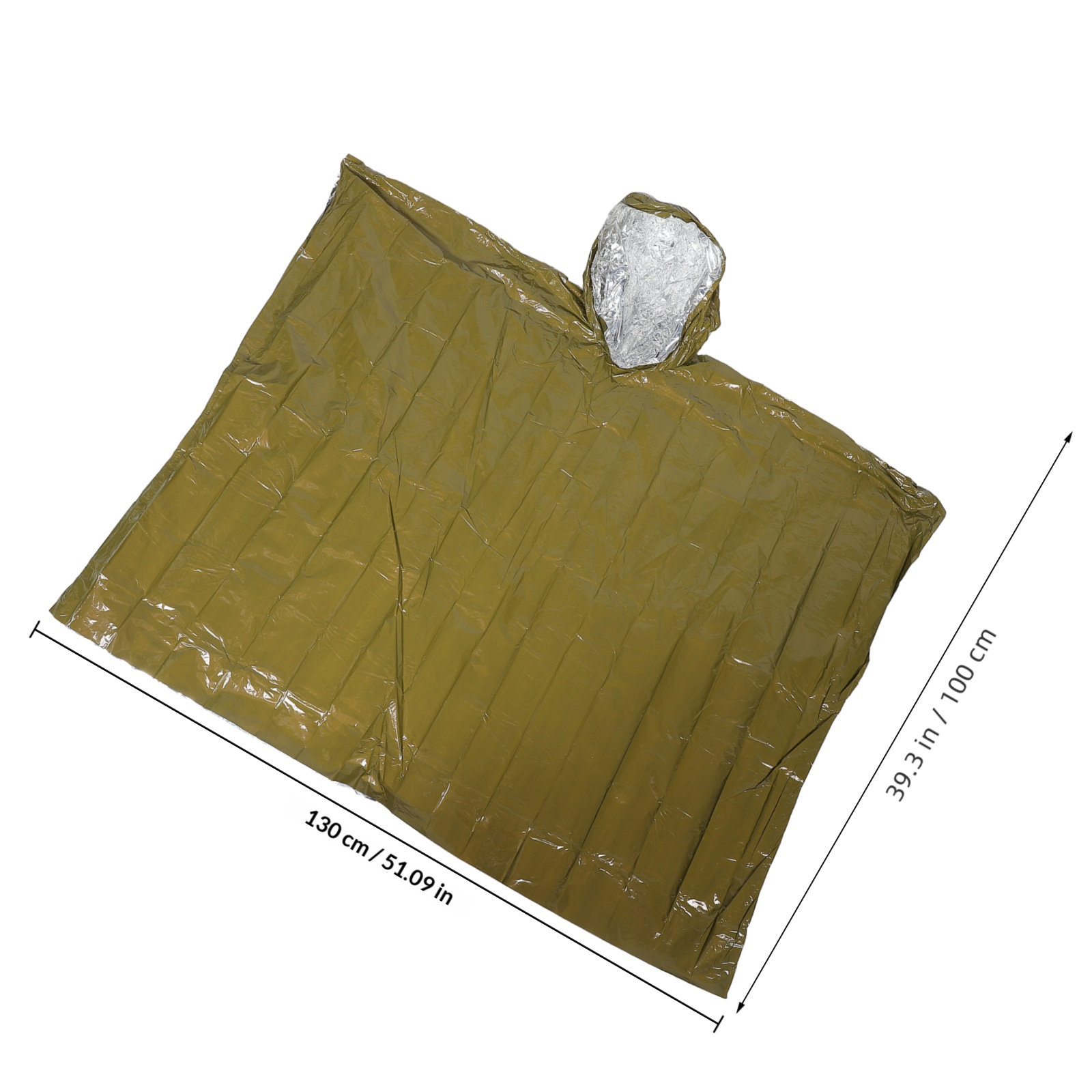 2Pcs Emergency Survival Poncho - Camping Rain Poncho 评论和价格