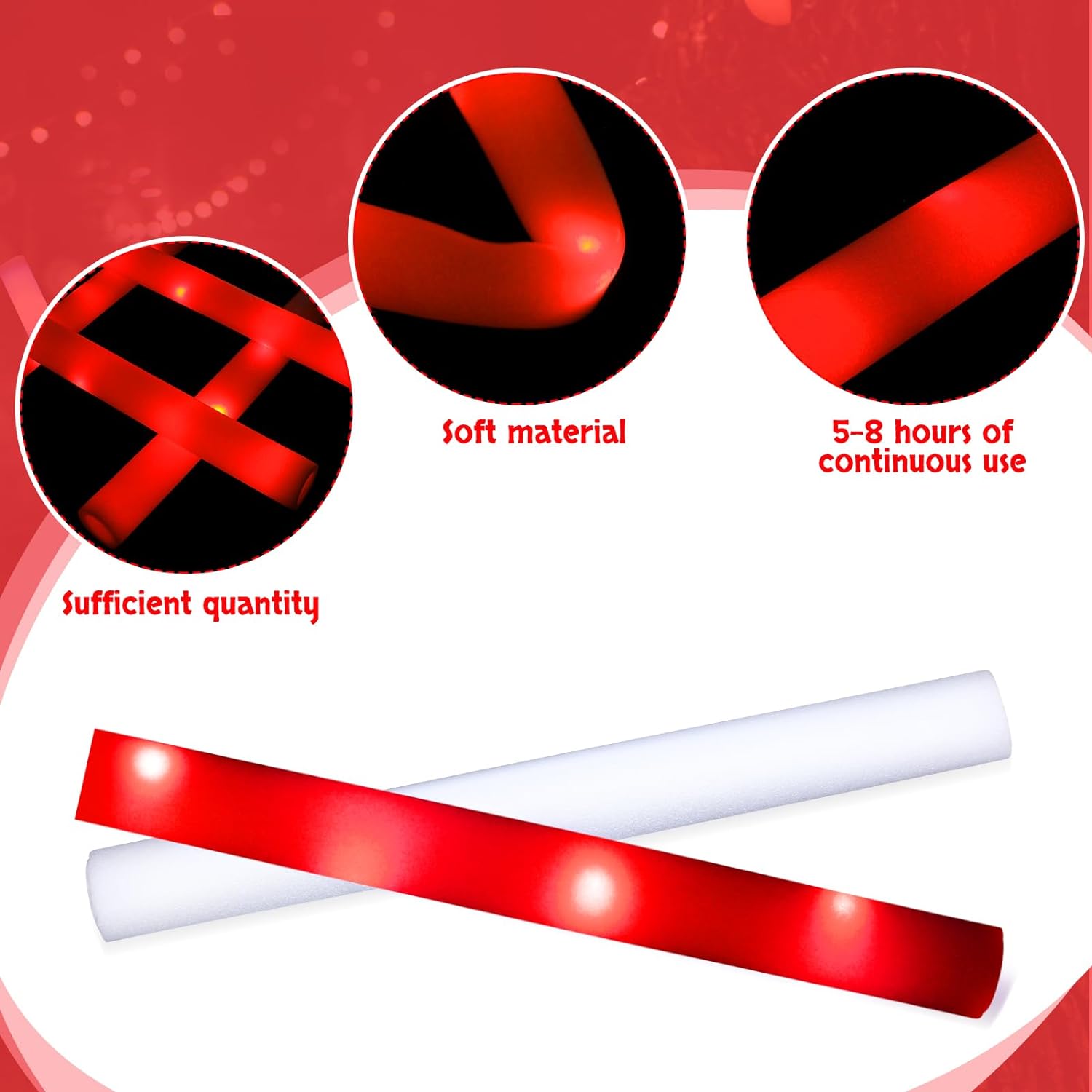 20/30pcs LED Glow Cheer Sticks - Glow Sticks Survival 评论和价格