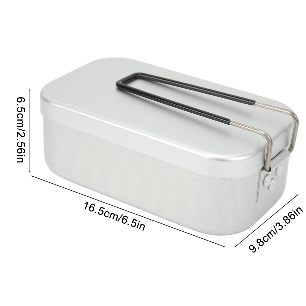 800ML Aluminum Lunch Boxes Out - Outdoor Camping Cooking Equipment 评论和价格