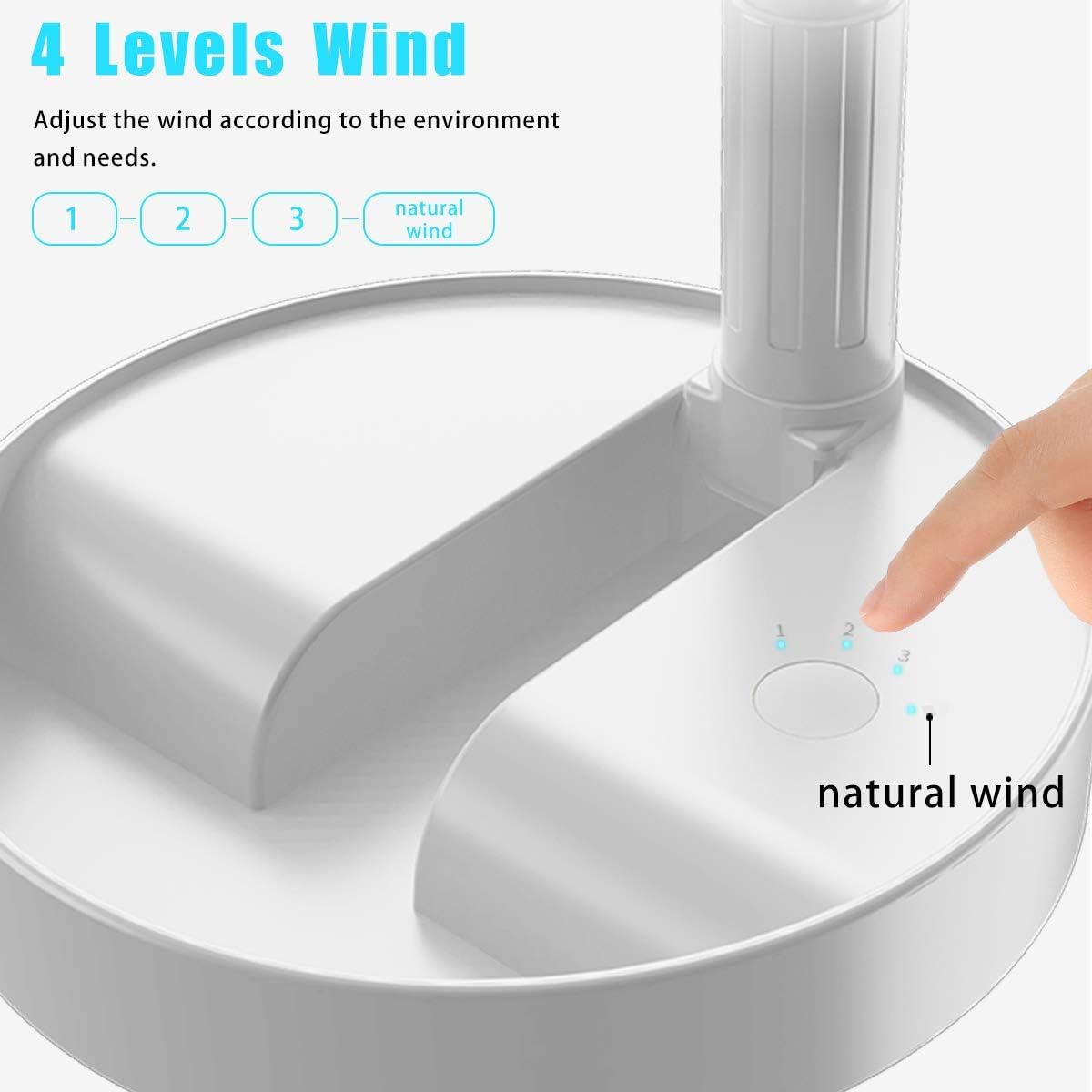 Folding Portable Stand Fan wit - Camping Quiet 评论和价格