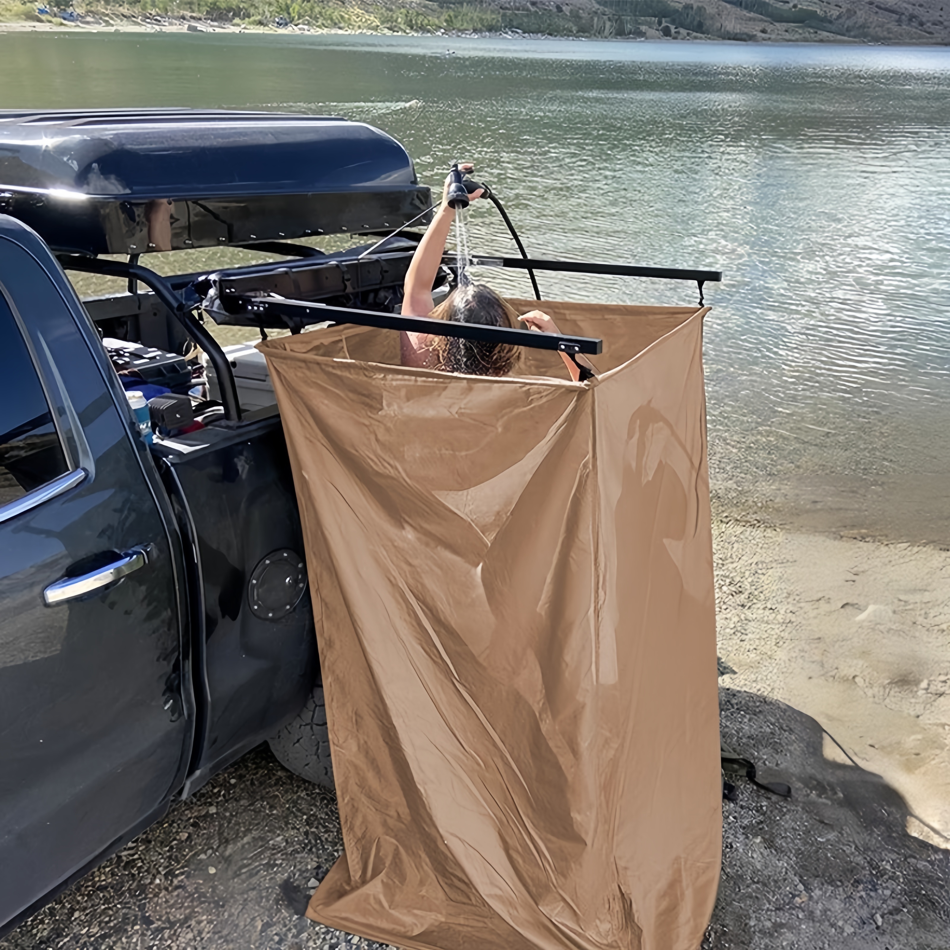 Mounted Lightweight Waterproof - Outdoor Camping Shower 评论和价格