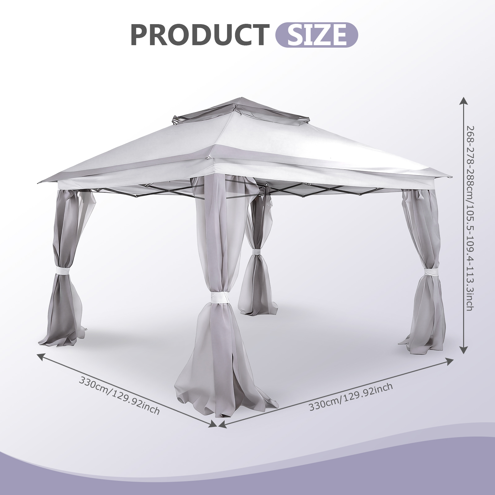 10x10ft Portable Soft Top Gaze - Outdoor Camping Mosquito Net 评论和价格