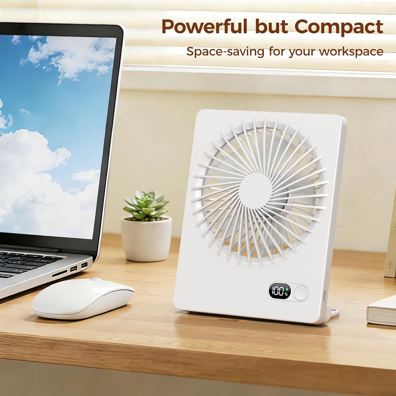 Rechargeable Desk Fan, 180° Ti - Camping Quiet 评论和价格