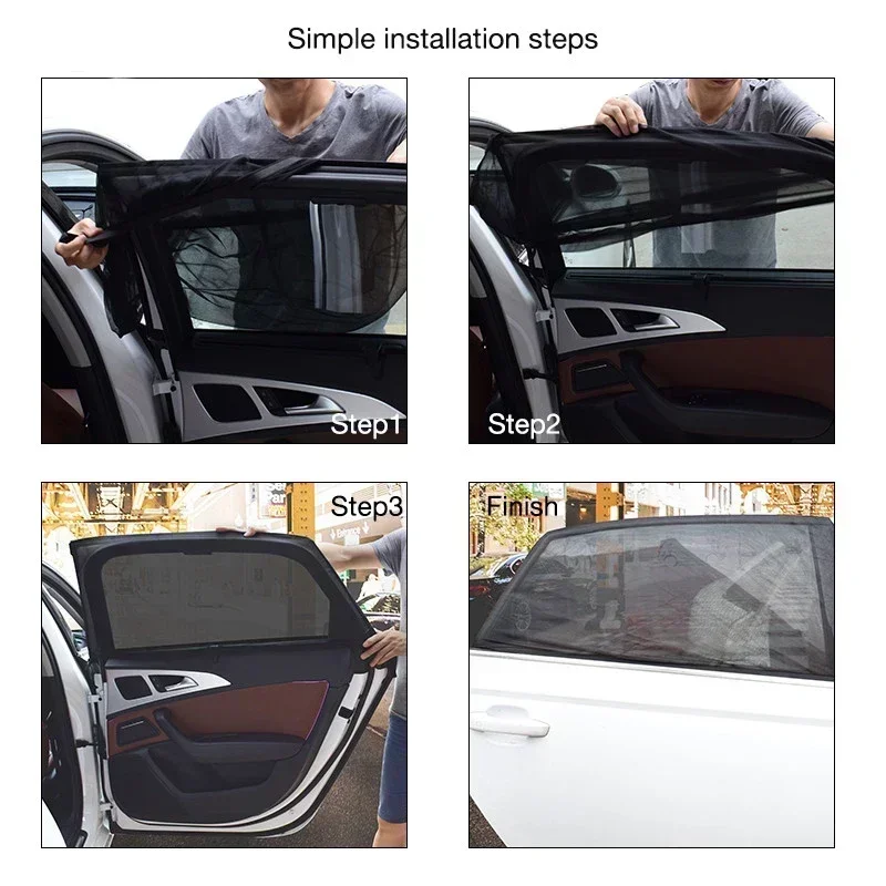 2PCS Car Window Screen Door Co - Outdoor Camping Mosquito Net 评论和价格