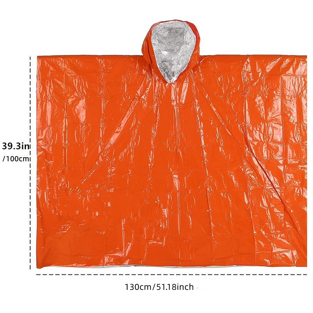 Emergency Disposable Aluminum  - Camping Rain Poncho 评论和价格