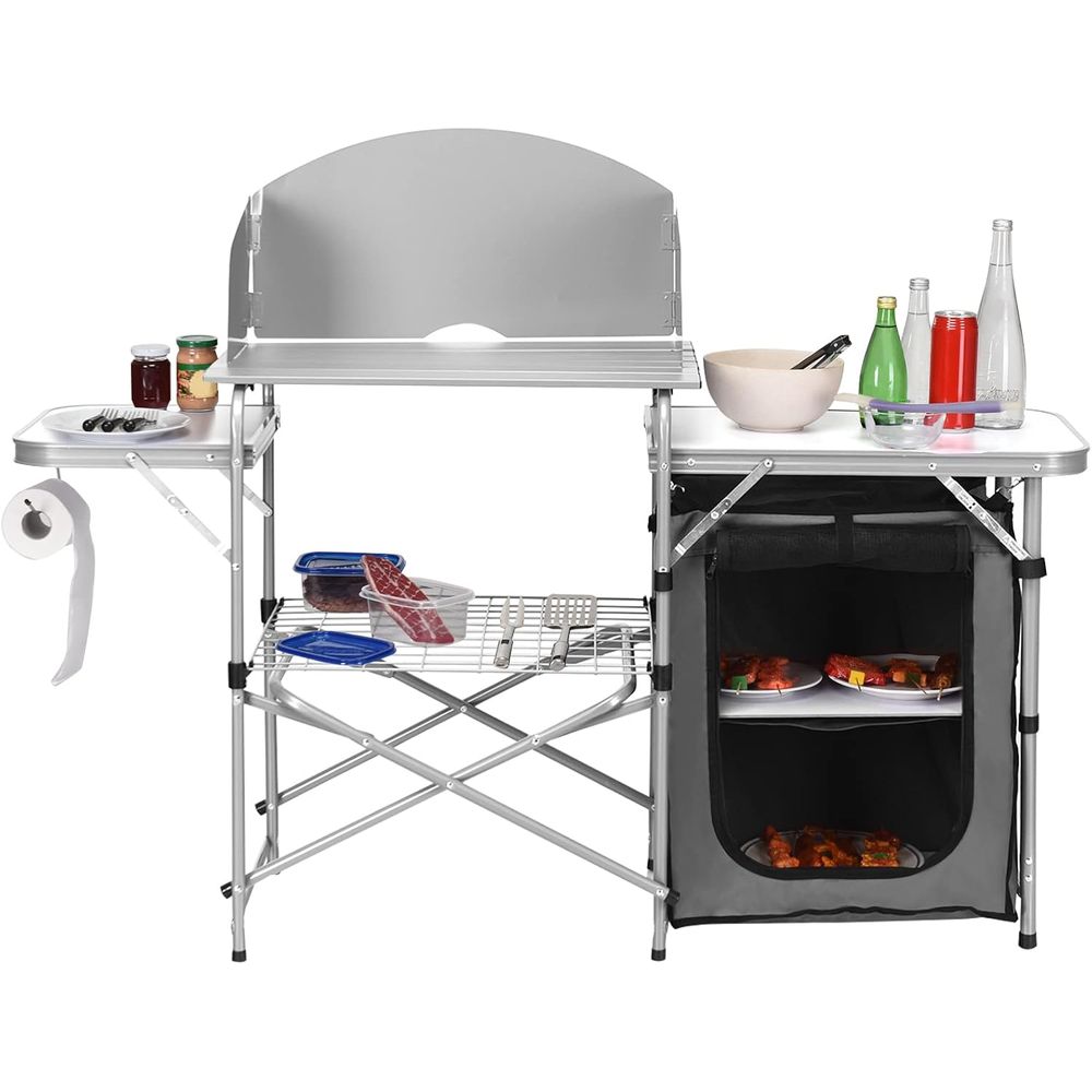 Camping Kitchen Table, Portabl - Kitchen Outdoor Camping 评论和价格