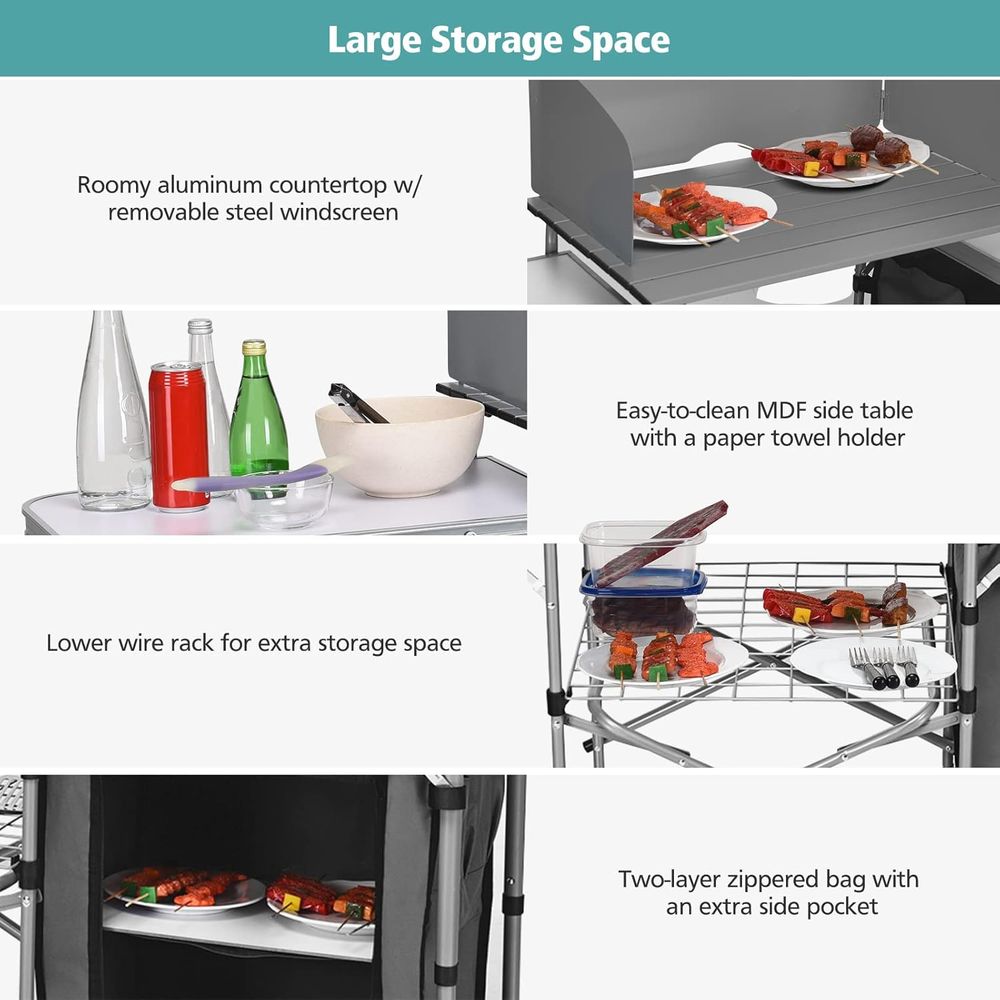 Camping Kitchen Table, Portabl - Kitchen Outdoor Camping 评论和价格