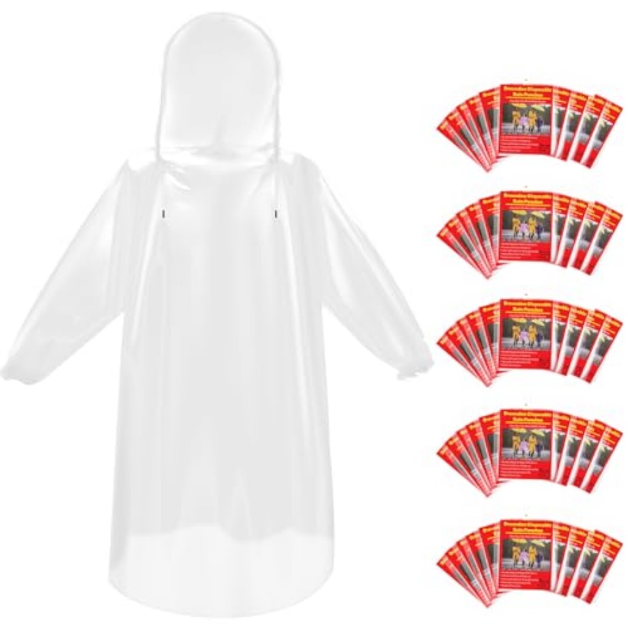 and and Disposable Rain Poncho - Camping Rain Poncho 评论和价格