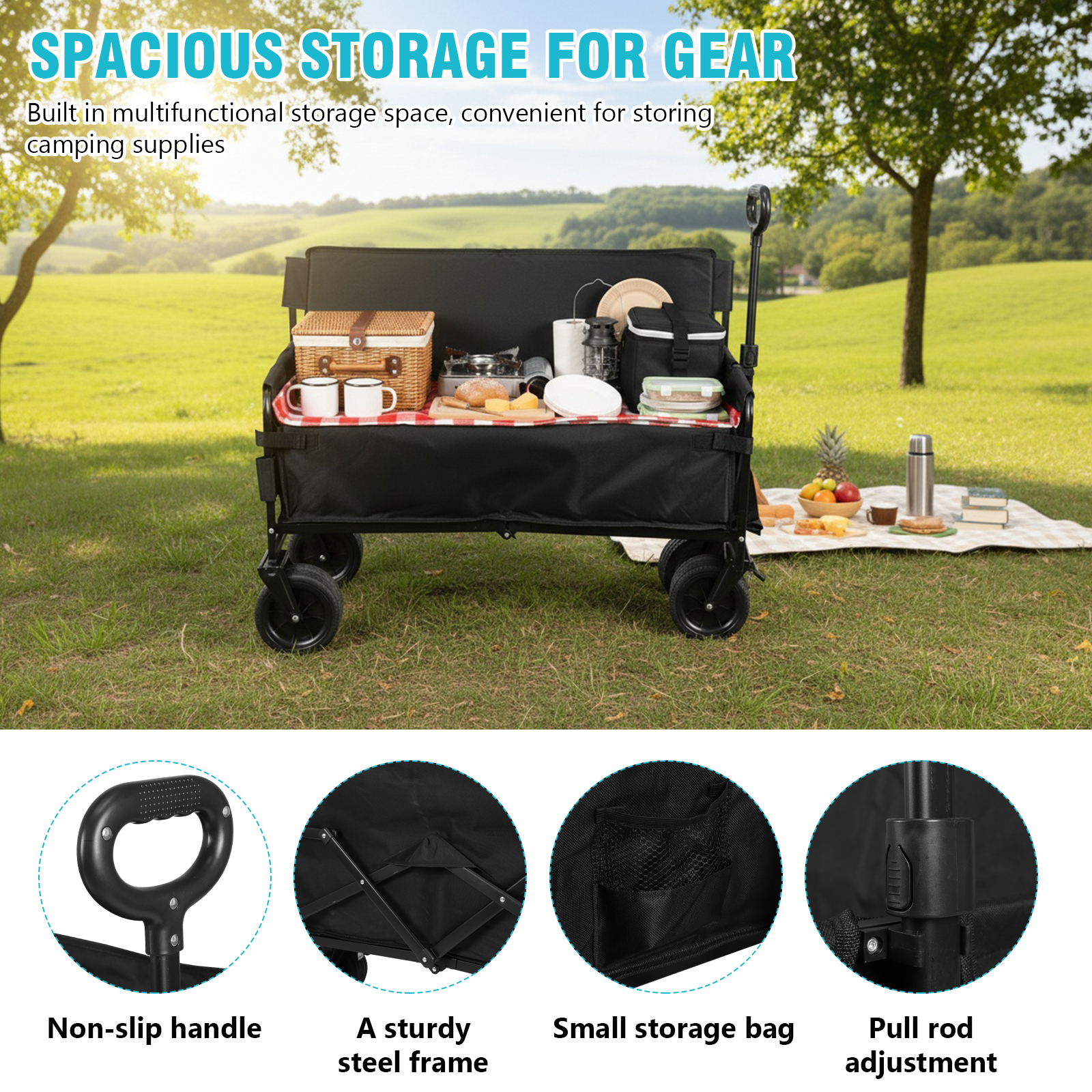 Large Capacity Collapsible Wag - Outdoor Camping Stores 评论和价格