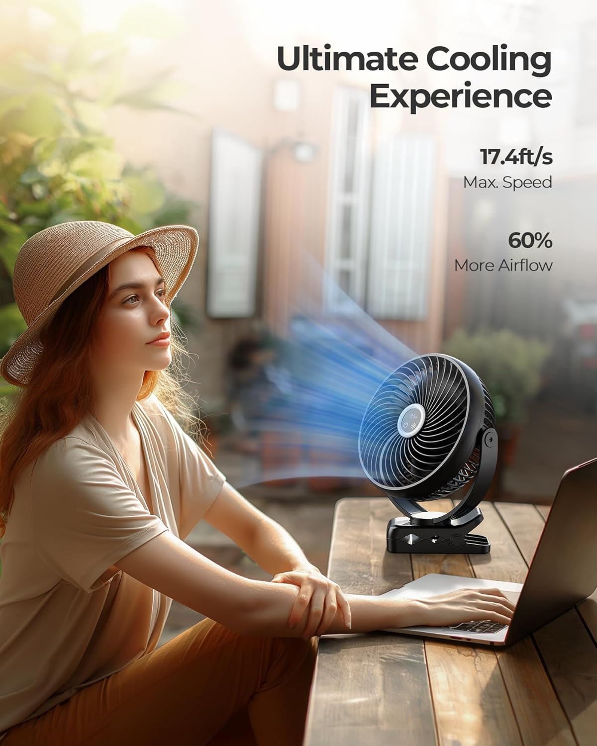 10000mAh Portable Clip On Fan  - Camping Quiet 评论和价格