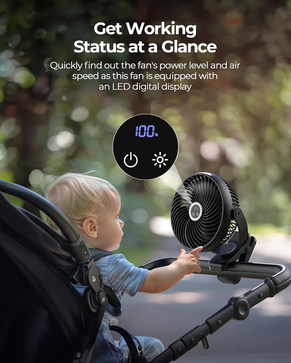 10000mAh Portable Clip On Fan  - Camping Quiet 评论和价格